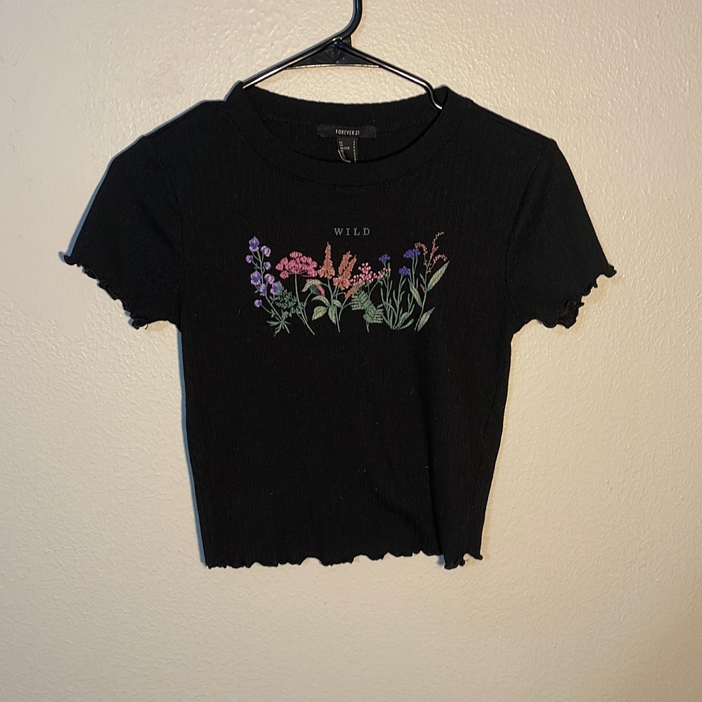 Floral print crop top